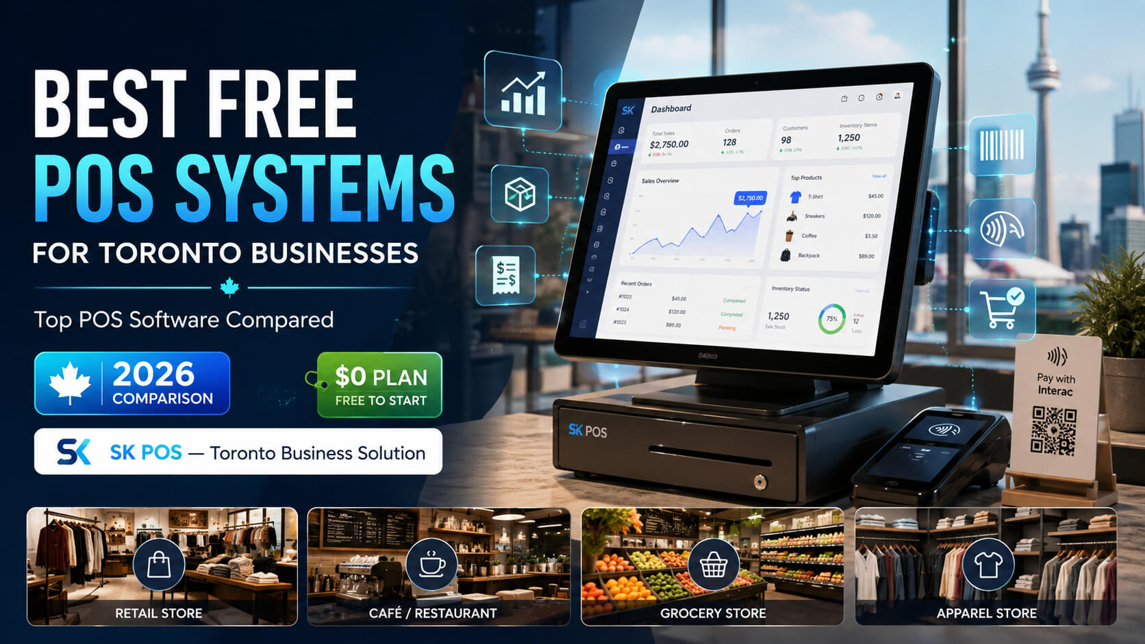 Best Free POS Systems for Toronto Businesses, Compared